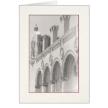Childs Restaurant Facade Blank Note Card