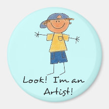 Child's Work of Art Refrigerator Magnet