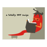 chile chile pepper reading smart food recipe cards postcards