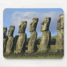 Chile, Easter Island, Rapa Nui, Ahu Akivi Mousepad