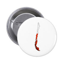 Chile Flag Map full size Pinback Buttons