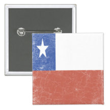Chile Flag Pinback Buttons