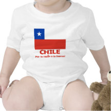 Chile Flag T-shirt with Chilean Motto