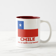 Chile Flag T-shirt with Chilean Motto Coffee Mug