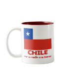 Chile Flag T-shirt with Chilean Motto Coffee Mug