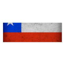 Chile Grunge Flag Business Card Templates