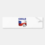 chile soccer football bumper sticker