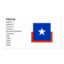 Chile Square Flag Business Card