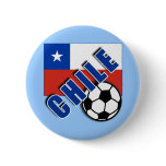 CHILE World Soccer Fan Tshirts Button
