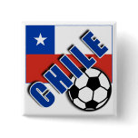 CHILE World Soccer Fan Tshirts Pinback Buttons