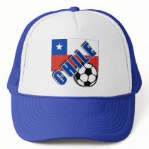 CHILE World Soccer Fan Tshirts Mesh Hat