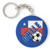 CHILE World Soccer Fan Tshirts Keychain
