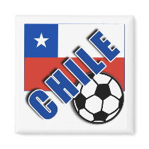 CHILE World Soccer Fan Tshirts Fridge Magnets