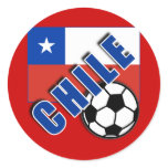 CHILE World Soccer Fan Tshirts stickers