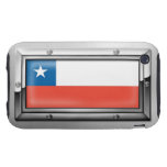 Chilean Flag in a Steel Frame Tough Iphone 3 Cases