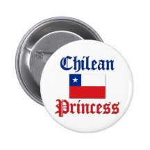 Chilean Princess Pinback Buttons