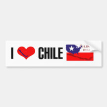 Chilenos en USA Bumper sticker