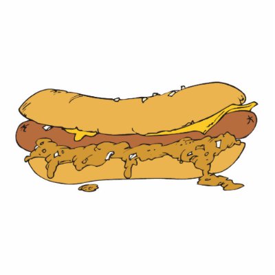 chili cheese hot dog photo cutouts by doonidesigns