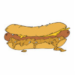chili cheese hot dog photo sculptures