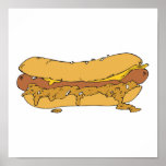 chili cheese hot dog posters