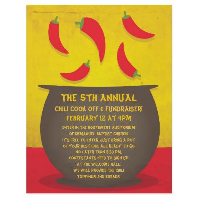 Chili Cook Off Flyer by youreinvited