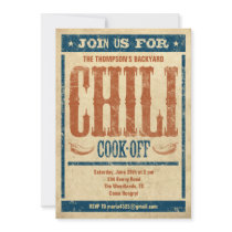 Chili Cook Off Invitations