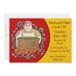 Chili Cook Off Stirring The Pot Custom Invitation