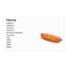 chili dog business card