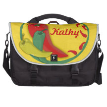 Chili Pepper Circle Frame Bags For Laptop