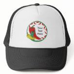 Chili Pepper Group Circle Frame3 Trucker Hat