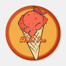 Chili Pepper Ice Cream Magnet