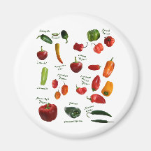 Chili Pepper ID Fridge Magnet