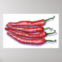 Chili Peppers Canvas Print