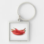 chili peppers keychain