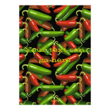 Chili Peppers Personalized Invite
