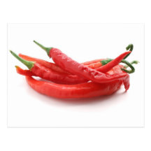 chili peppers postcards