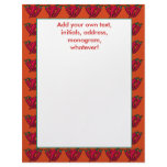 Chili Peppers Stationery or Letterhead