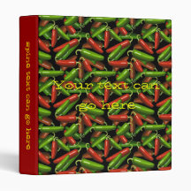 Chili Peppers Vinyl Binder