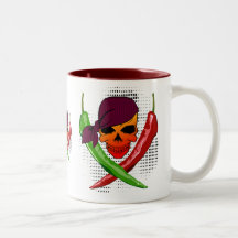 Chili Pirate $18.95 Two Toned Coffee Mug