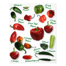 Chili Varieties Custom Announcements