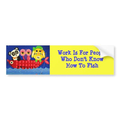 Chill Out Funny Animal Bumper Sticker by udonchow