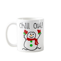 Chill Out Snowman Mugs