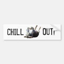 Chill Out Sticker Bumper Stickers