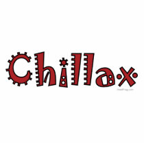 Chillax Acrylic Desktop Sculpture (Red) photo sculptures