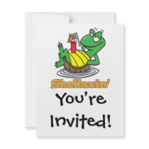 chillaxin shellaxin chill relaxing cute turtle personalized announcements