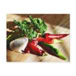 Chillies Chili Peppers Garlic Parsley Post Cards