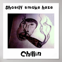 chillin, brume fantomatique de fumée posters