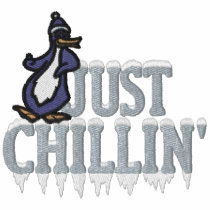 Chillin Penguin Embroidered Shirt