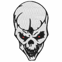 Chilling Skull Embroidered Shirt