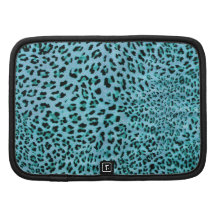 Chilly Willy. Shock Blue Leopard Print. Folio Planners
